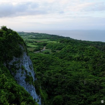 Makiyama Observatory (Irabu-jima), View on the vegetation and the coastline