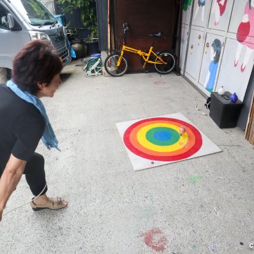 Demonstration of Sasebo top spinning