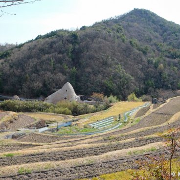 Shodoshima (Shikoku), Artwork Love in Shodoshima by Wang Wen-Chih (Setouchi Triennale 2019) and Nakayama terrace paddies