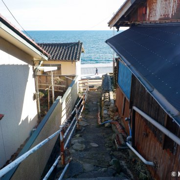 Tashirojima (Ishinomaki), A street between houses near Nitoda port