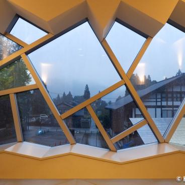 Tateyama Museum of Toyama, View from inside the main building Tenji-kan 