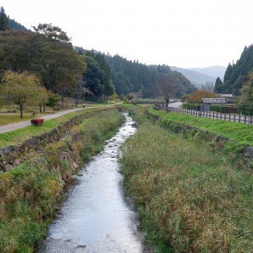 Ichijodani Asakura Clan Ruins (Fukui), View on the valley and on the river