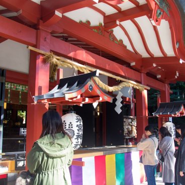 Prayer pavilion Haiden at Kinomiya-jinja shrine 2