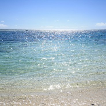 Kume-jima Island in Okinawa, White sand beach 3