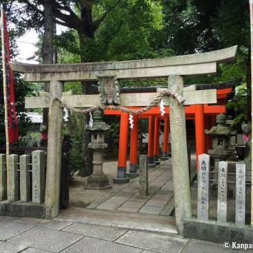 Yakushi-ji (Nara), Shinto torii gates