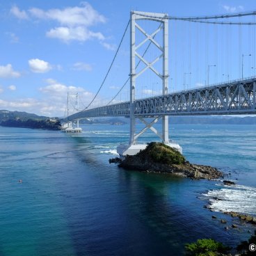 Naruto Whirlpools, Onaruto-kyo bridge in Naruto Strait