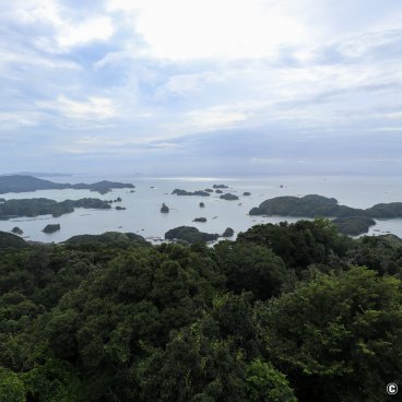Kujukushima Islands, View on the archipelago from Ishidake Observatory