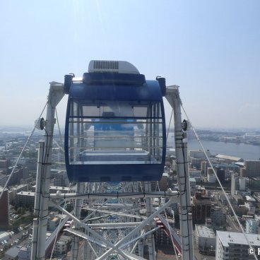 Tempozan (Osaka), Panoramic view on the bay from the Ferris Wheel 2