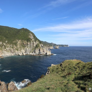 View on the cliffs of Osezaki Cape on Fukue-jima (Goto Islands - Nagasaki)