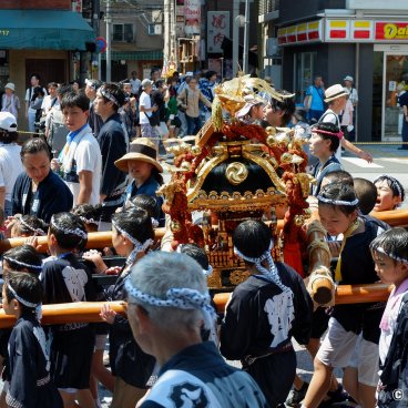 Fukagawa Hachiman Matsuri, Children's mikoshi procession