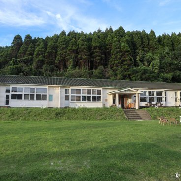 Nordisk Village on Goto Islands, Shared spaces in the former school building