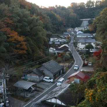 Chikuden Saryo (Taketa, Oita), View on the city from the ryokan inn 2