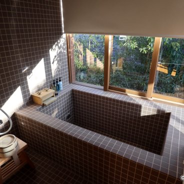 Kur Park Nagayu (Taketa, Oita), Inside view of a cottage