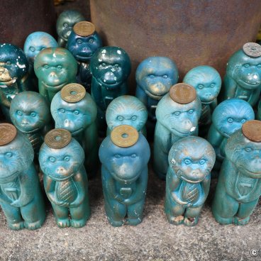 Kishu Tosho-gu (Wakayama), Amulets picturing monkeys