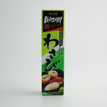 Tube of S&B Hon Wasabi paste