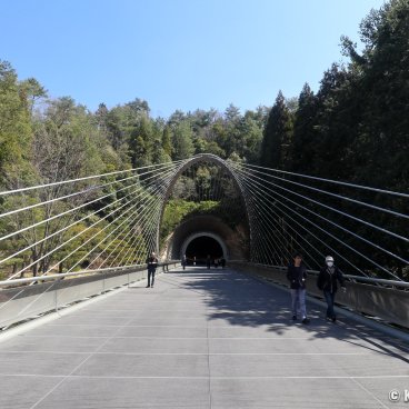 Miho Museum, Cable-stayed bridge to the Tunnel