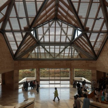 Miho Museum, Inside view of the permanent collections' building
