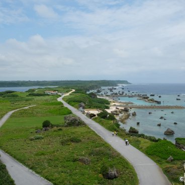 Higashi-Hennazaki Cape (Miyako-jima), Panorama on the stretch of land at the south-eastern end of the island