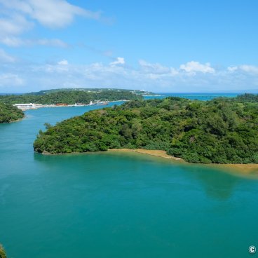 Okinawa Honto, Yagaji-jima Island viewed from Warumio-hashi bridge 2