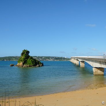 Okinawa Honto, Kourijima Island and Kouri Ohashi bridge