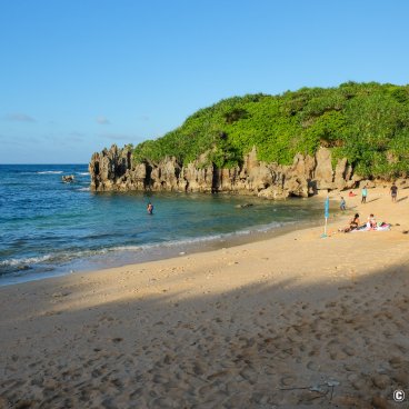 Kori-jima Beach in Okinawa Honto, Travel destination for the Silver Week holidays in September