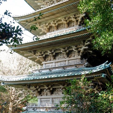 Ryuko-ji (Enoshima), 5-story pagoda