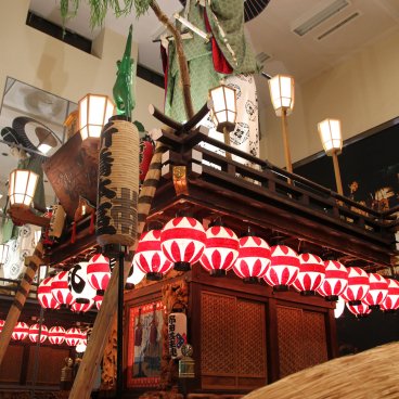 Sawara (Katori, Chiba), Float used in the procession of the Sawara Matsuri at the Daishi Kaikan Museum