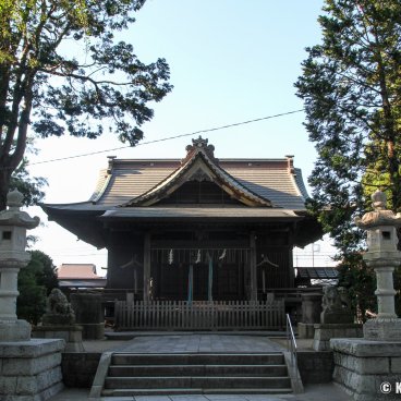 Sawara (Katori, Chiba), Yasaka-jinja shrine next to the Daishi Kaikan Museum