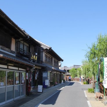 Sawara (Katori, Chiba), Street of the preserved district on the bank of the waterway