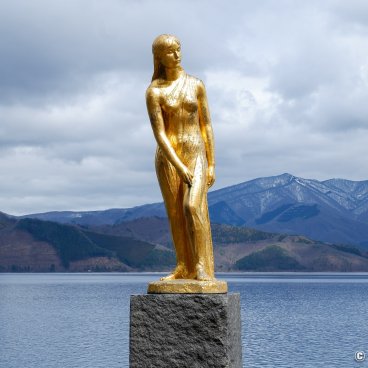 Lake Tazawa-ko (Akita), Statue of Tatsuko 2