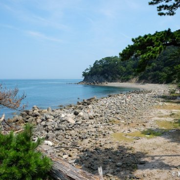 Tomogashima (Wakayama), Okinoshima Island's rocky coastline