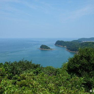 Tomogashima (Wakayama), Panorama from Mount Takanosu's Observatory on Okinoshima Island 2