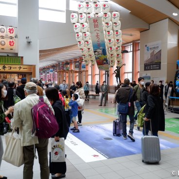 Akita, West Hall in the Shinkansen JR station