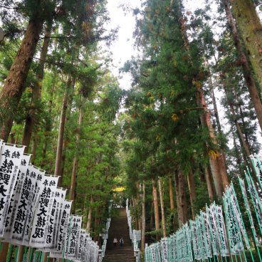 Kumano Hongu Taisha, Entrance of the shrine and large stone stairway
