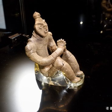 Unesco Jomon Prehistoric Sites, Gassho Dogu clay figure in Korekawa Museum (Aomori, Tohoku)