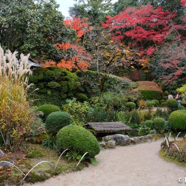 Shisen-do (Kyoto), View on the garden in autumn 2