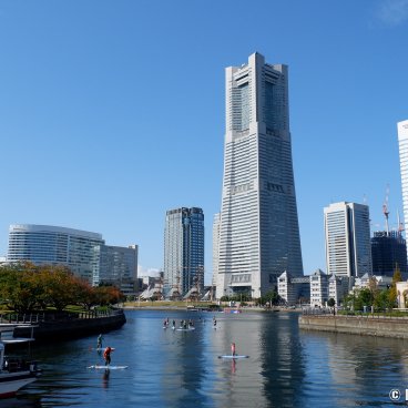 Minato Mirai 21 (Yokohama), View on the Landmark Tower and high-rises of the area