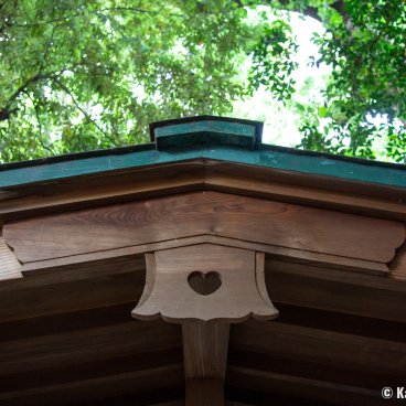 Nogi-jinja (Tokyo), Detail of Shomatsu pavilion's roof