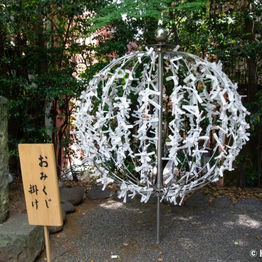 Nogi-jinja (Tokyo), Omikuji fortune-telling papers
