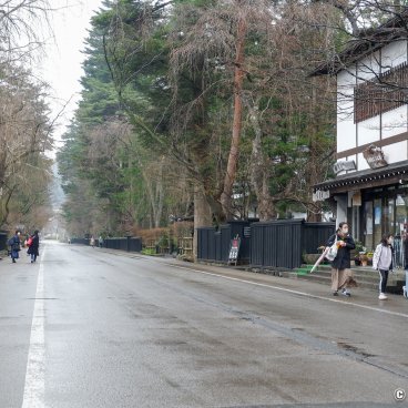 Kakunodate (Akita), View of the Bukeyashiki samurai residential district before spring