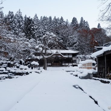 Kakunodate (Akita), Tennei-ji temple under the snow