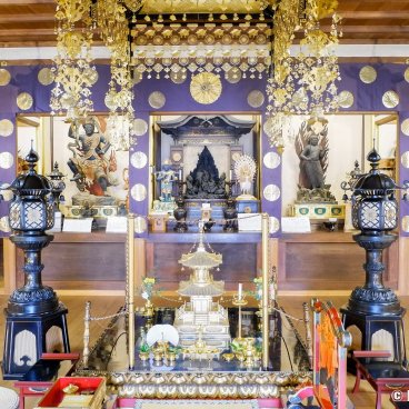 Shogo-in (Kyoto), Altar to En no Gyoja and Fudo Myoo statues