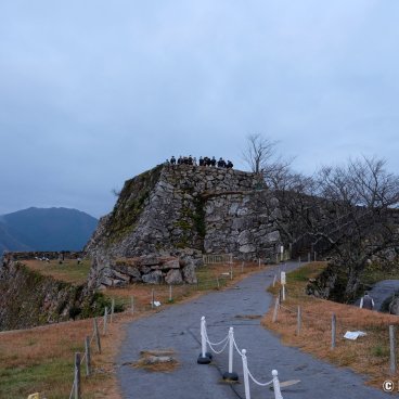 Takeda Castle Ruins, Sunrise viewers in November