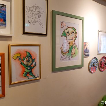 84 Hashi Cafe (Tokyo), Official drawings and signatures of Nintendo games creators