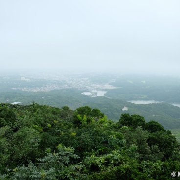 Yokoyama Observatory, Panoramic view on Shima City on a foggy day