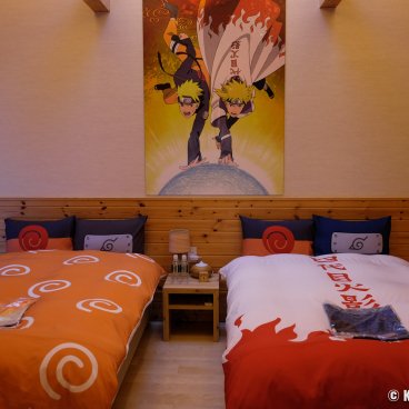 Grand Chariot Hokutoshichisei 135° Hotel (Awaji), Naruto Hokage Villa, Western style beddings