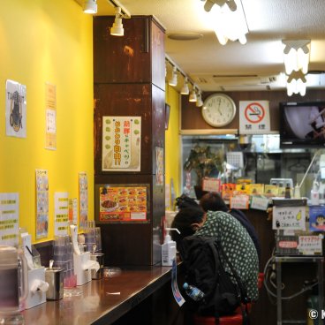 Inside view of Go! Go! Curry Restaurant in Western Shinjuku (Tokyo)