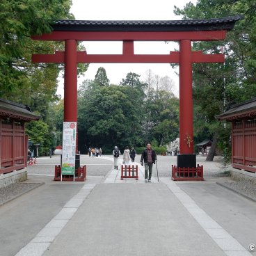Hikawa-jinja (Saitama), San no Torii gate at the entrance of the grounds