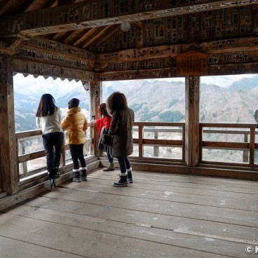 Yamadera, Viewing platform of Godaido Pavilion