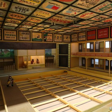 Yamaga, Replica of the Yachiyo-za theater at the Lanterns Folk Crafts Museum